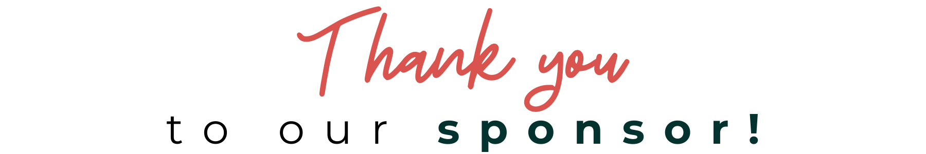 Thank you to our sponsor!